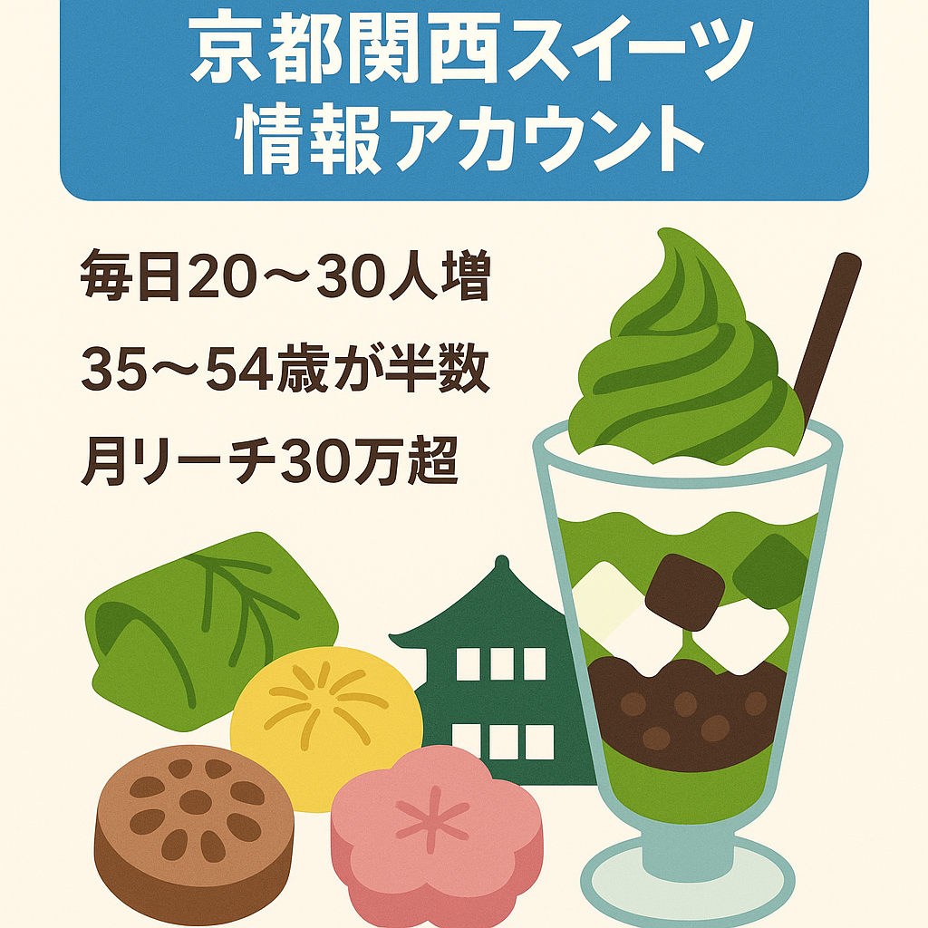 【Instagramフォロワー2万人】京都府・関西特化型のスイーツ情報まとめアカウント