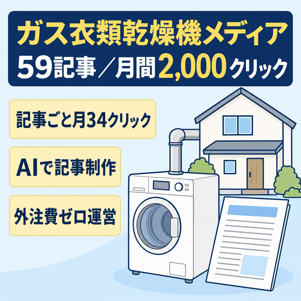 【記事59本】ガス衣類乾燥機に特化した住宅設備メディア｜月間2,000クリック