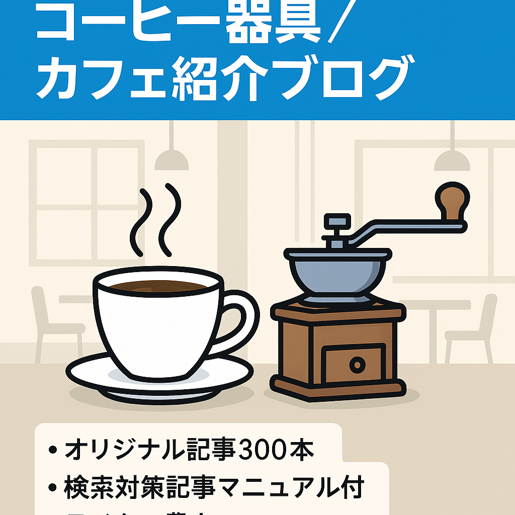 【コーヒー関連ブログ】コーヒーに特化した器具やカフェを紹介するサイト