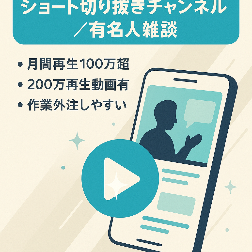 【直近の月間アクセス100万再生以上珍しくshortで収益化出来た切り抜きチャンネル・有名人雑談】