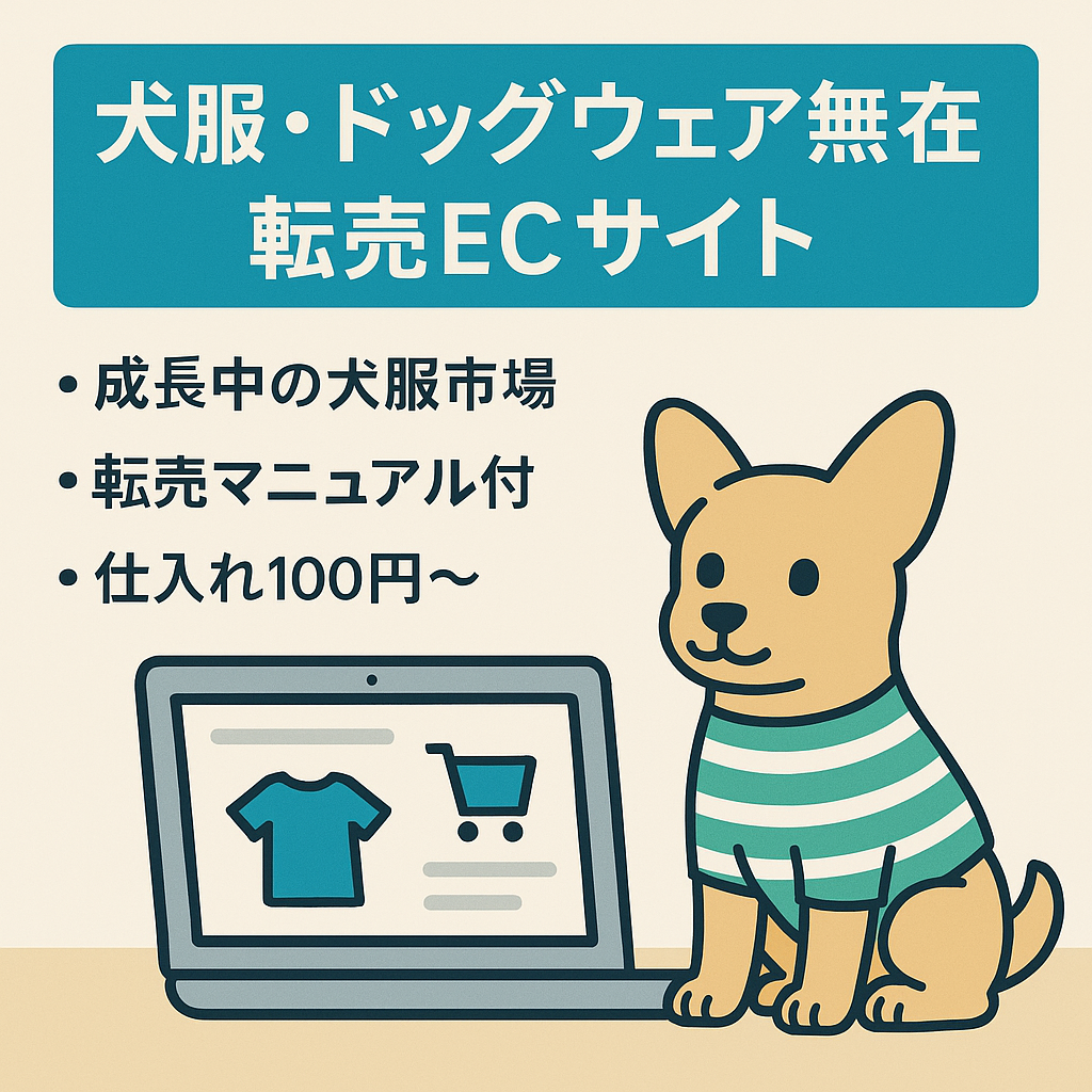 ドッグウェア・犬服の無在庫転売ECサイト（shopifyで運用）
