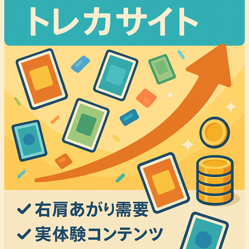 【放置でも収益化】ポケカ中心のトレカ特化サイト！少PVでもリピート報酬＆テンプレ化済み