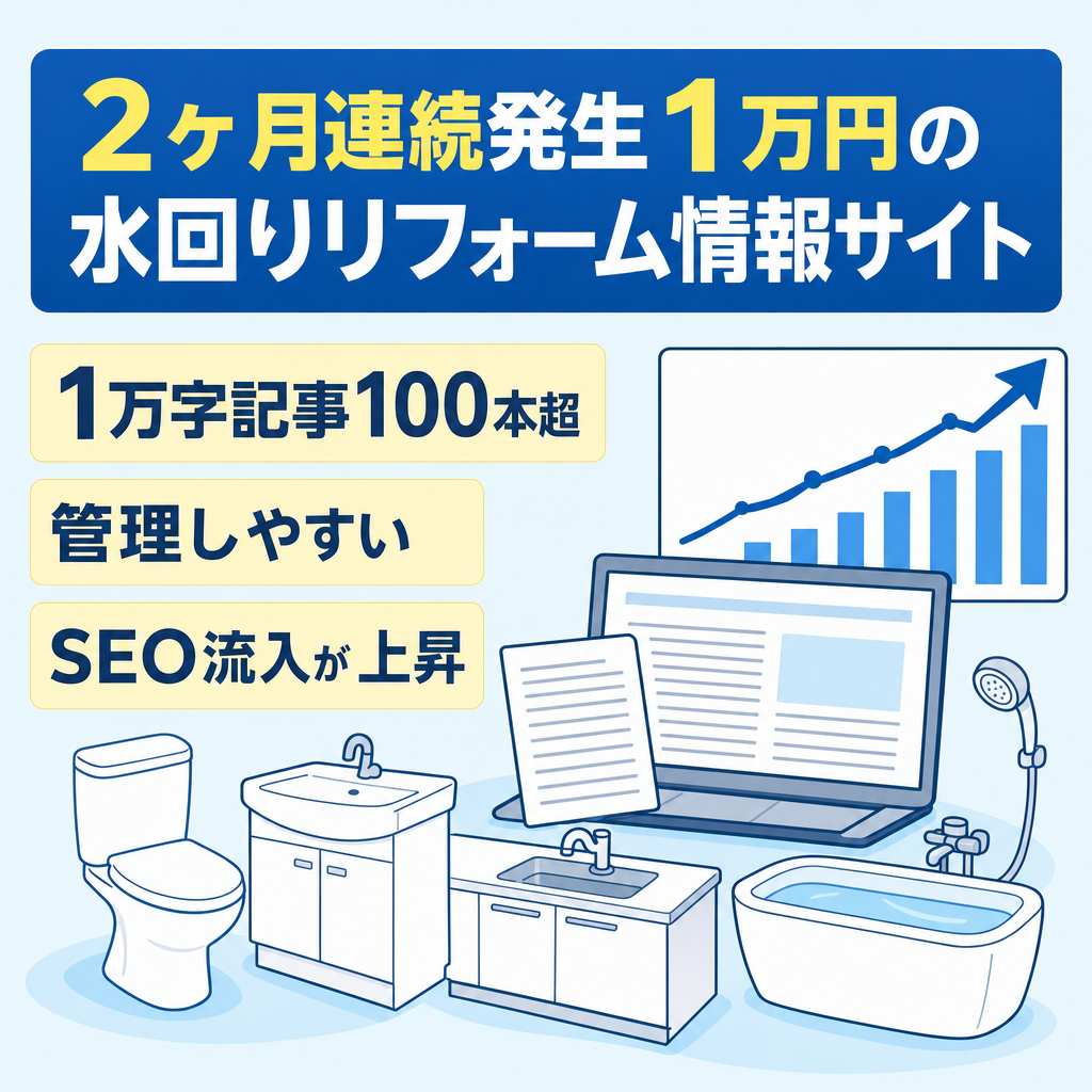 【2ヶ月連続発生10,000円】水回りリフォームに関する情報サイト