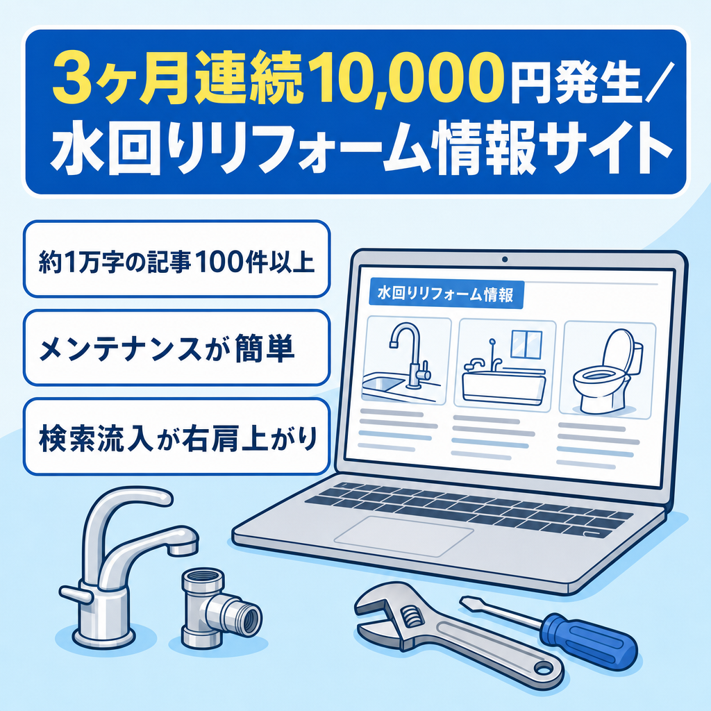 【3ヶ月連続発生10,000円】水回りリフォームに関する情報サイト