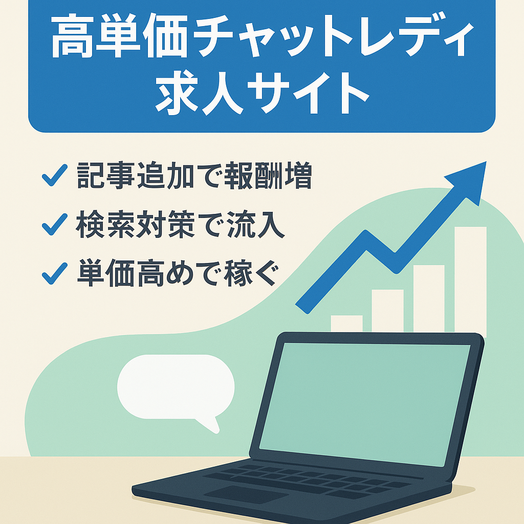 【高単価チャットレディ求人サイト】2023年2月から50,000円以上利益達成！SEOで上位表示すると報酬はかなりあがります。報酬単価高め