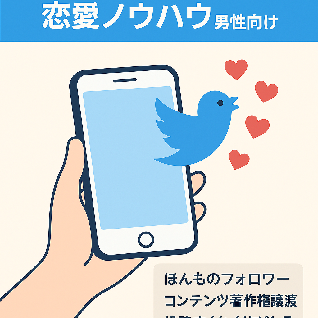 【Twitterフォロワー3900人以上】ネット恋愛ノウハウ系アカウント【男性向け】