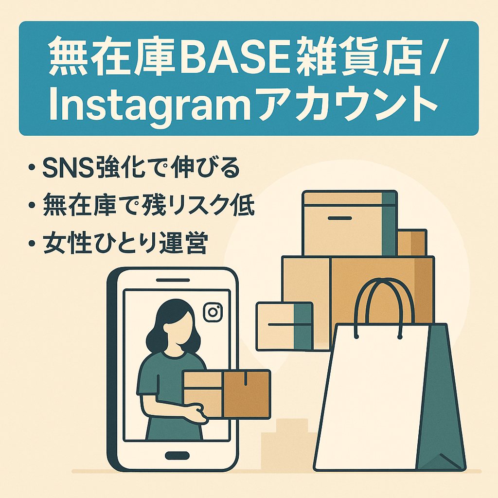 【完全無在庫販売】 BASE雑貨ショップ＋Instagramショップアカウント