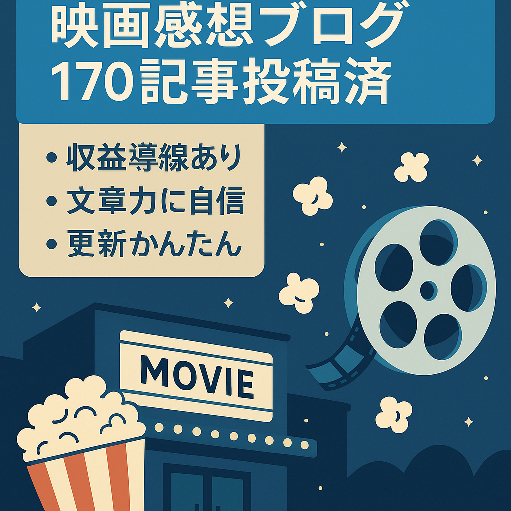 【170記事ほど投稿済み！映画の感想ブログ】※アニメ記事32記事、ホラー映画記事78記事、アニメ記事用収益記事、ホラー映画用収益記事などが入っています。