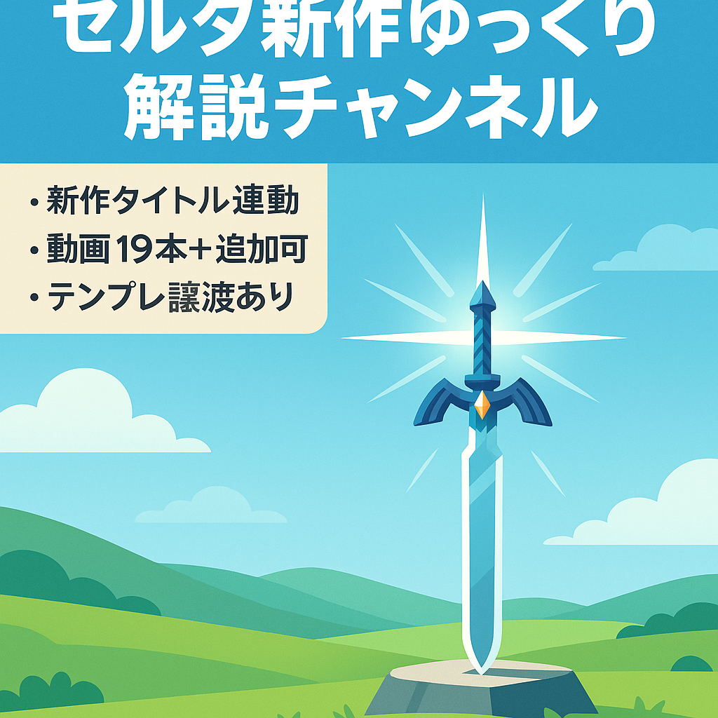 【人気急上昇】ゼルダの伝説ティアーズオブザキングダムのゆっくり解説CH