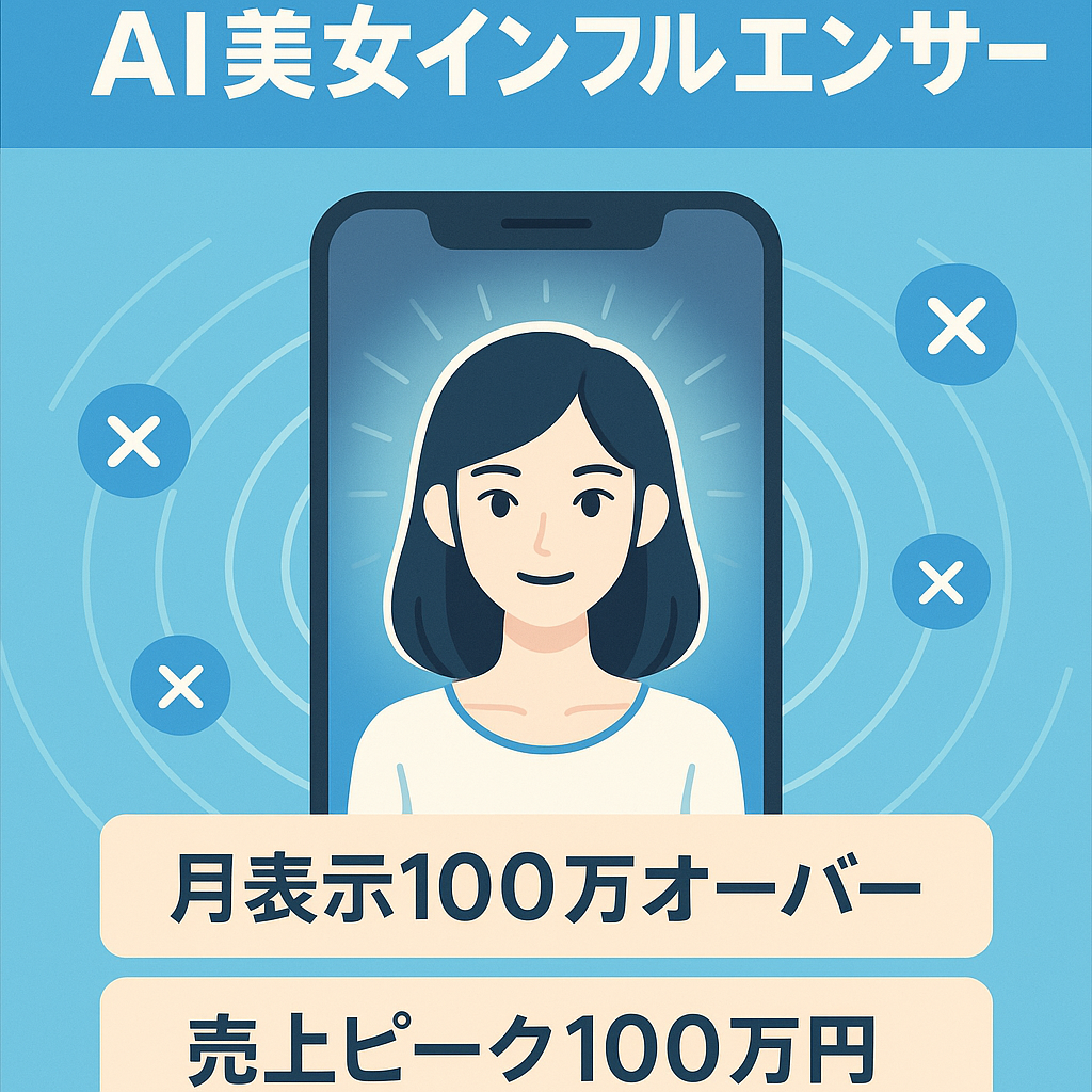 【フォロワー14万人】X(旧Twitter)でAI美女インフルエンサー運用｜月最高100万売上超｜月最高4.4万円のサブスク収益｜継続的な収入を得たい方向け