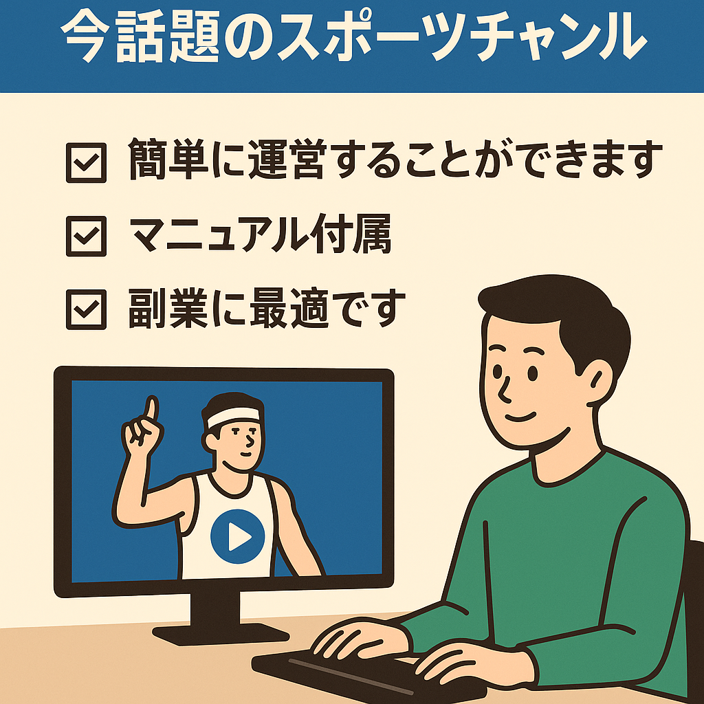 【登録者１.８万人】今話題のスポーツチャンネル【１日４０分で運営可能】