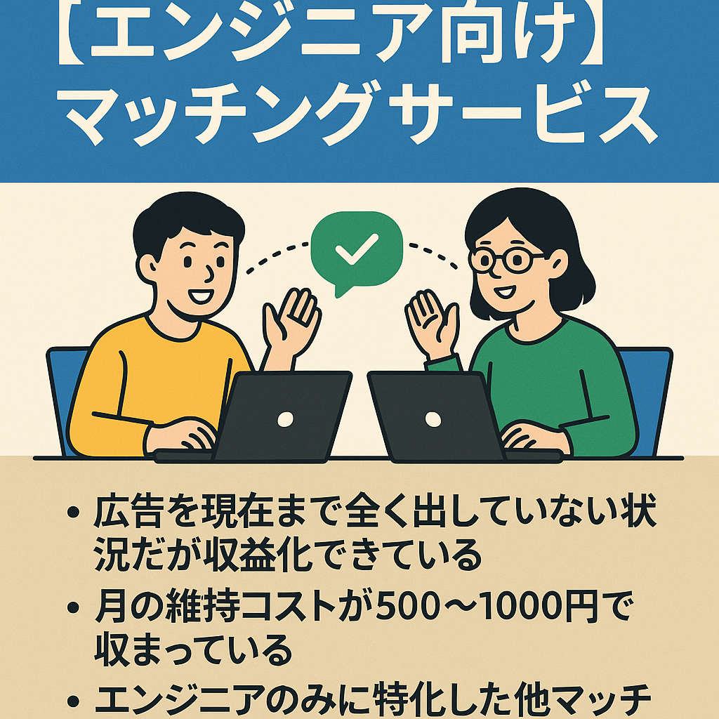 エンジニアを目指す人と現エンジニアを手軽に繋ぐマッチングサービス
