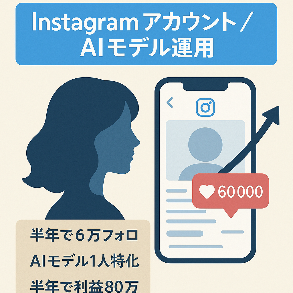 【InstagramでAIモデル運用】フォロワー7.3万人！継続して収益発生中！200万以上リーチの投稿あり