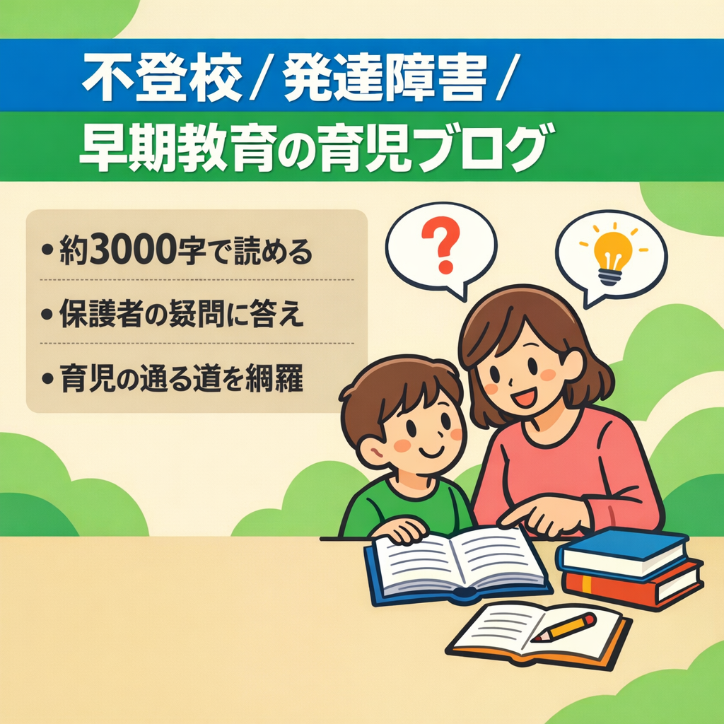 【発達障害】不登校児や発達障害の育児情報、幼児教育や早期教育についての育児ブログ