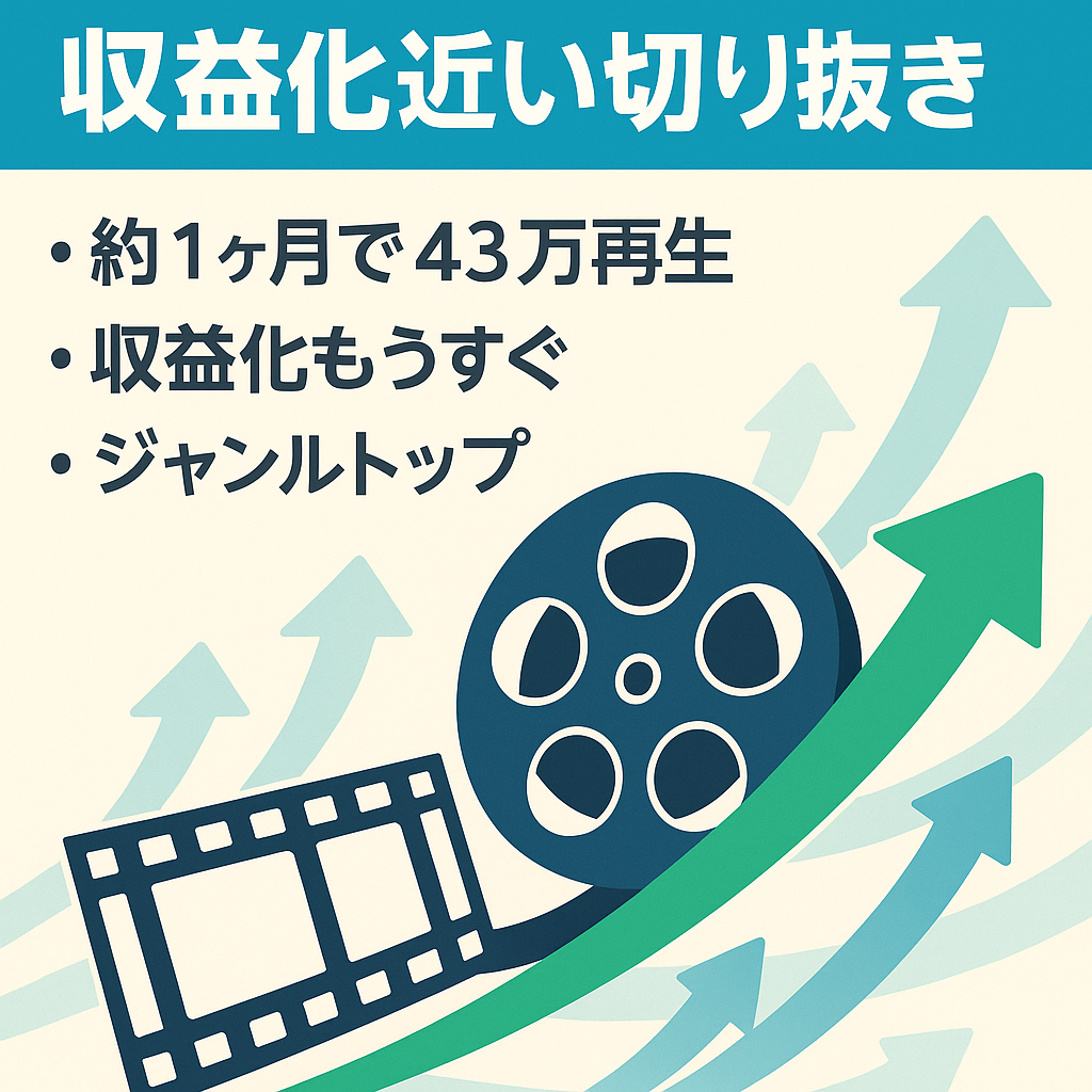 【運用約１ヶ月で総再生回数43万回】収益化間近の切り抜きch