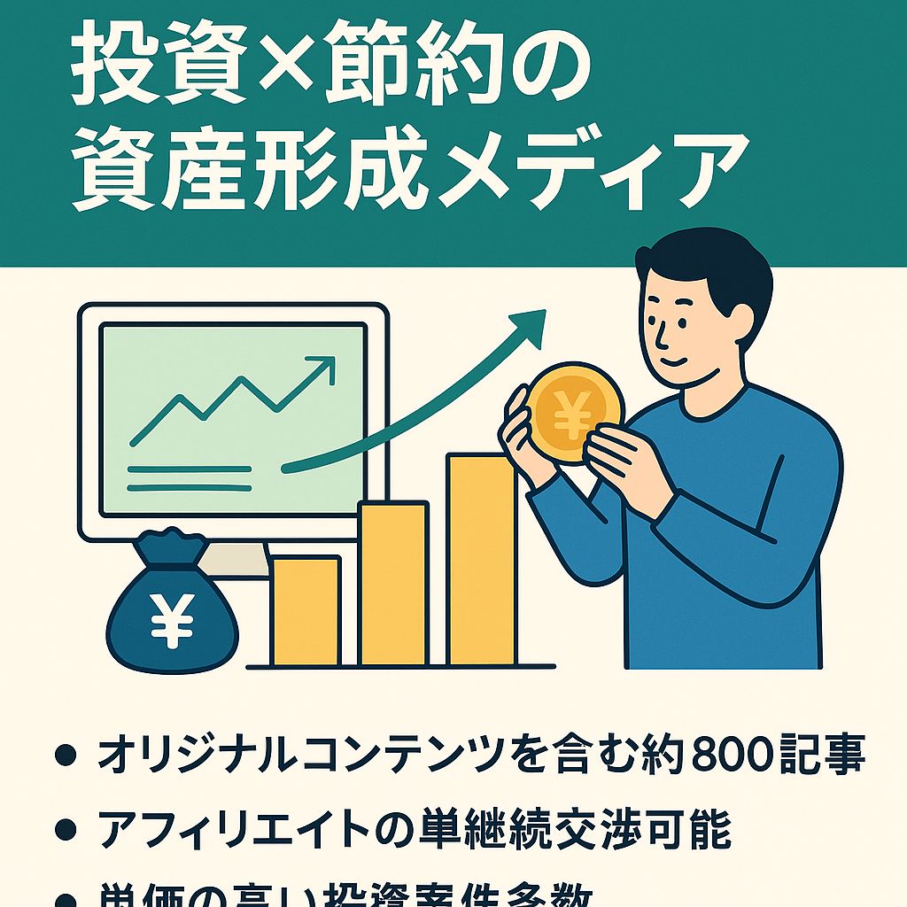 【最高月200万円売上】投資×節約の資産形成メディア