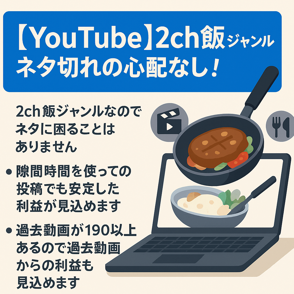 Youtube2ch飯ジャンル　飯・料理ジャンルなのでネタ切れの心配なし！