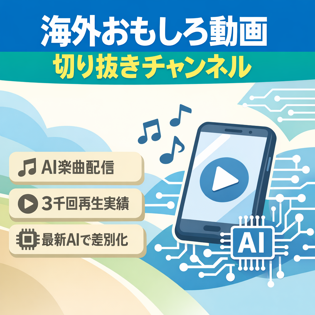 最終値下げ、訳あり：海外のおもしろ動画を切り抜き、ショートを中心に展開しているチャンネルです。更に動画ではAIにより作成した楽曲を載せています。