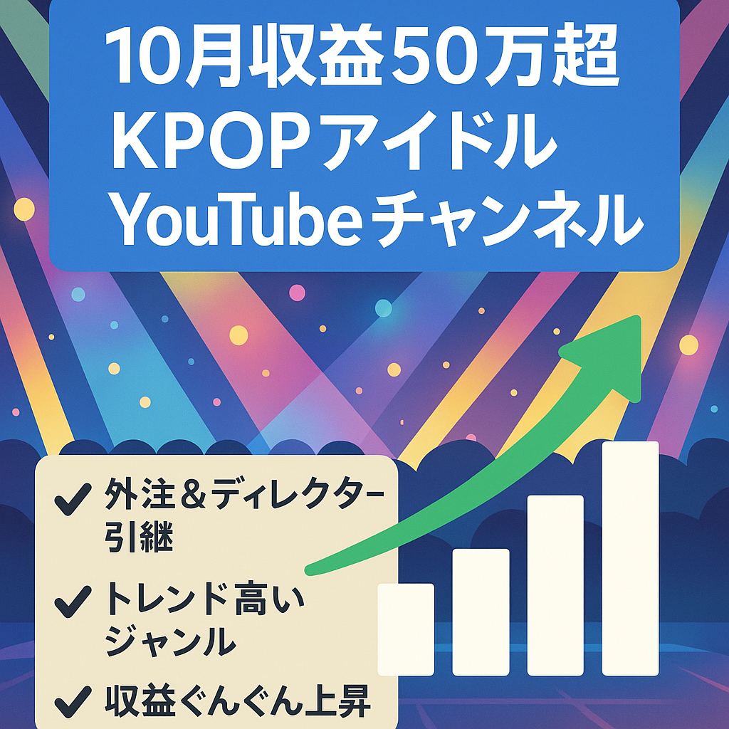 【10月収益50万超え】人気のKPOPアイドルのYouTubeチャンネル