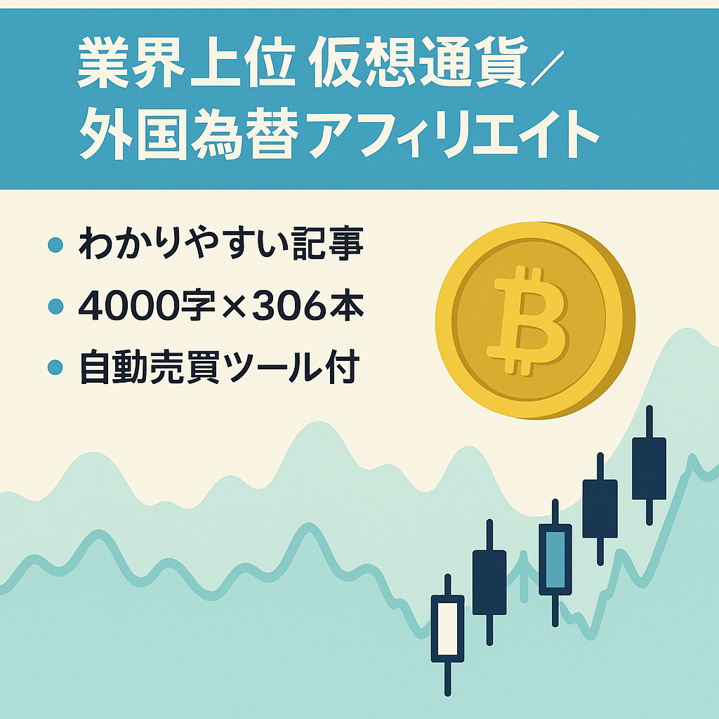 【業界トップクラス】仮想通貨・海外FXアフィリエイトサイト｜デザインと質に自信あり｜オリジナルEA付き
