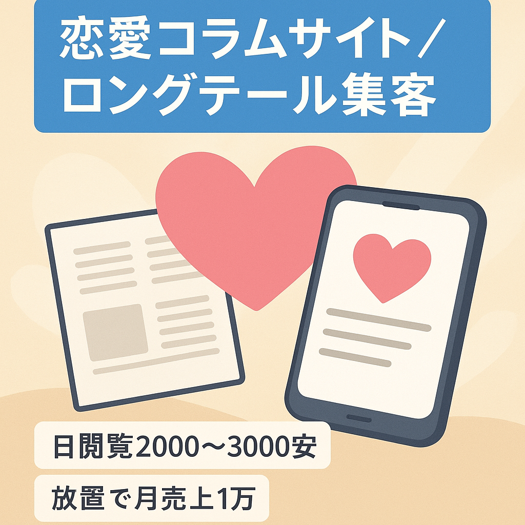 【恋愛メディア】ロングテールを中心に恋愛のお役立ちコラムをまとめたサイト