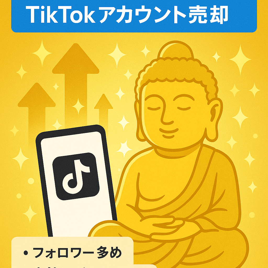 開運大仏チャンネル売却！ポテンシャル満載のTikTokアカウント、今すぐ手に入れよう！