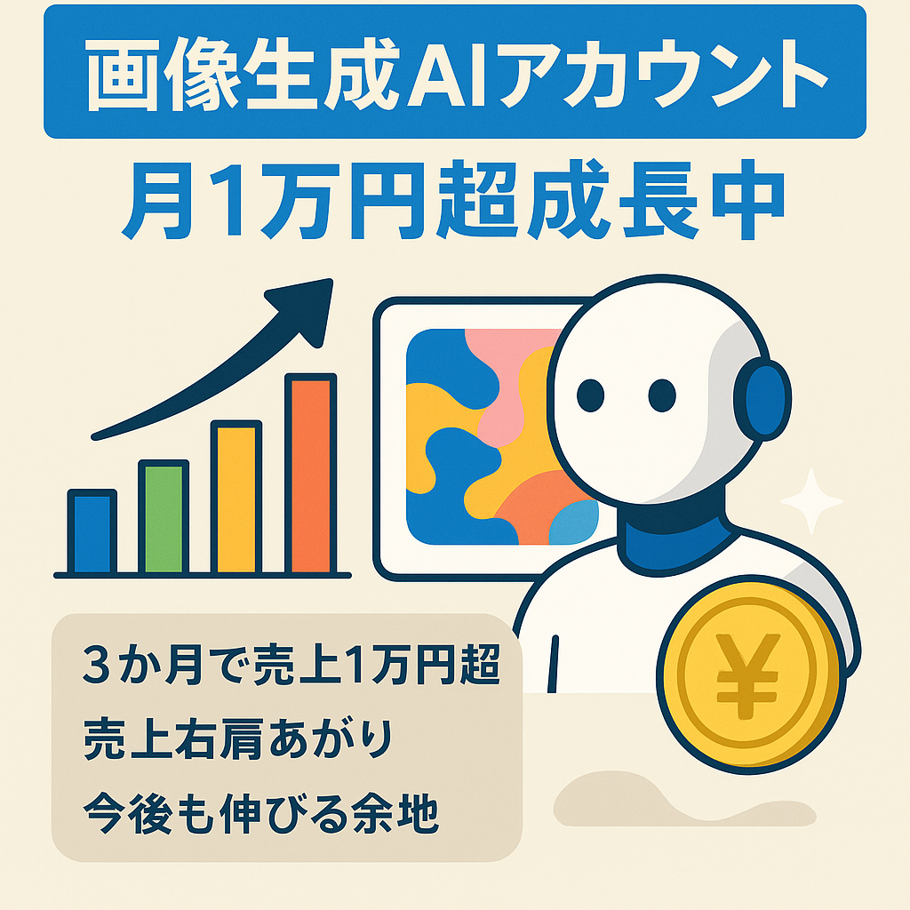 【3ヶ月目で月10000円以上売り上げ】画像生成AIを使ったまだまだ成長が見込めるアカウント