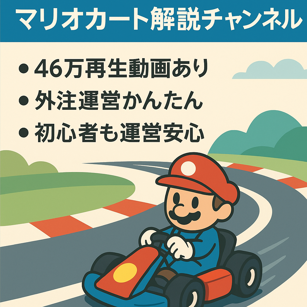 【46万回再生】マリオカート解説チャンネル【登録者1000人超え】収益化済み