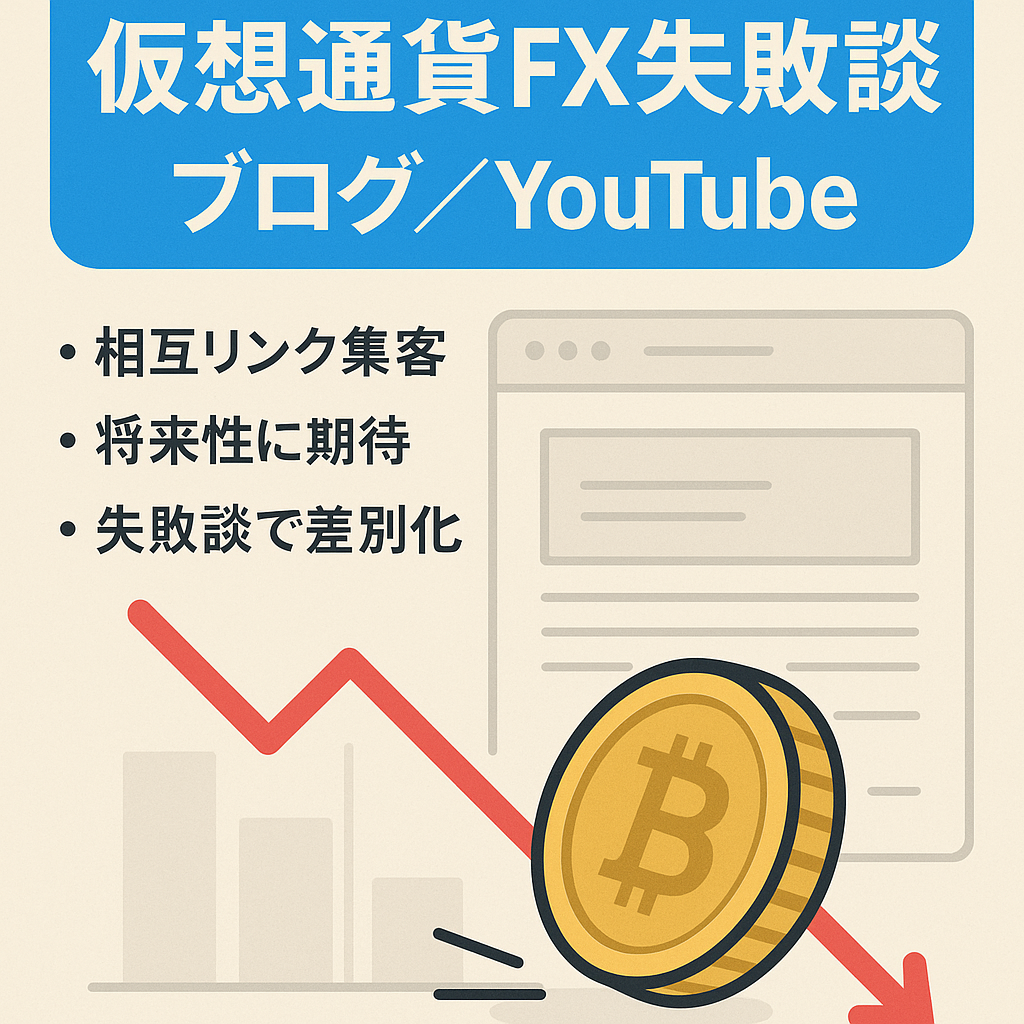最終値下げ【仮想通貨・FX失敗談まとめ】ブログ及びYouTubeチャンネル