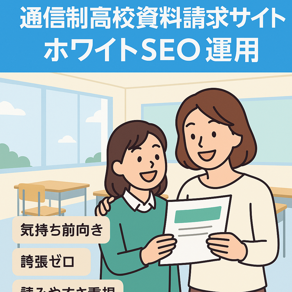 通信制高校の資料一括請求サイト｜ホワイトSEO｜オリジナル記事多数