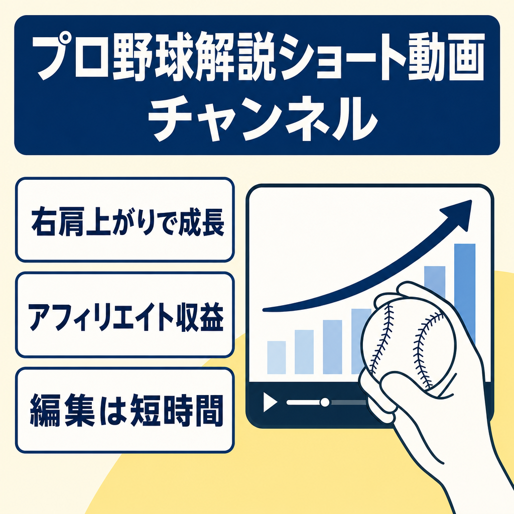 【Youtube&Tiktok】プロ野球全般解説ショート動画チャンネル