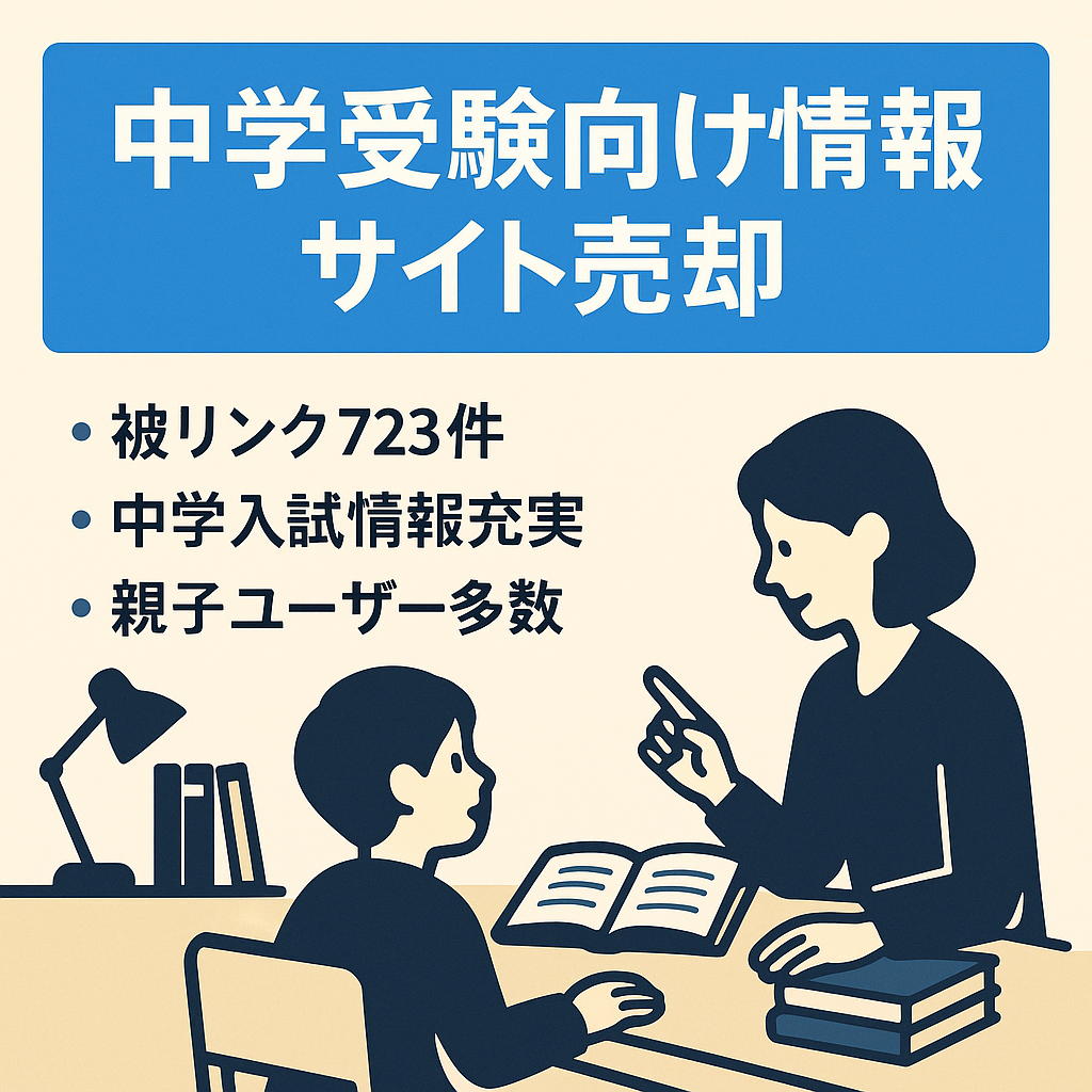 塾など中学受験に関わるビジネスに最適！生徒とその保護者に役立つ情報サイト