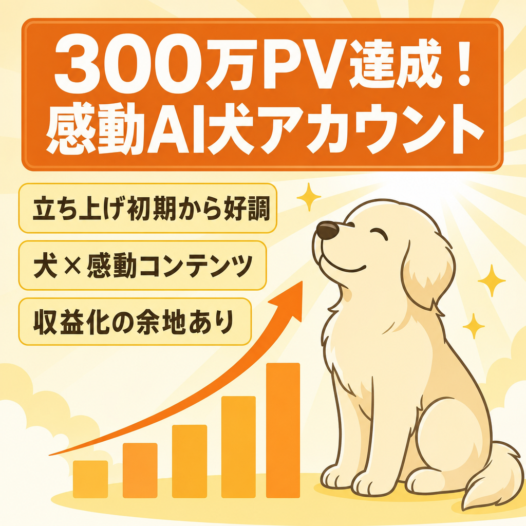 【300万PV達成！】犬好きが集まる感動AIワンコアカウント