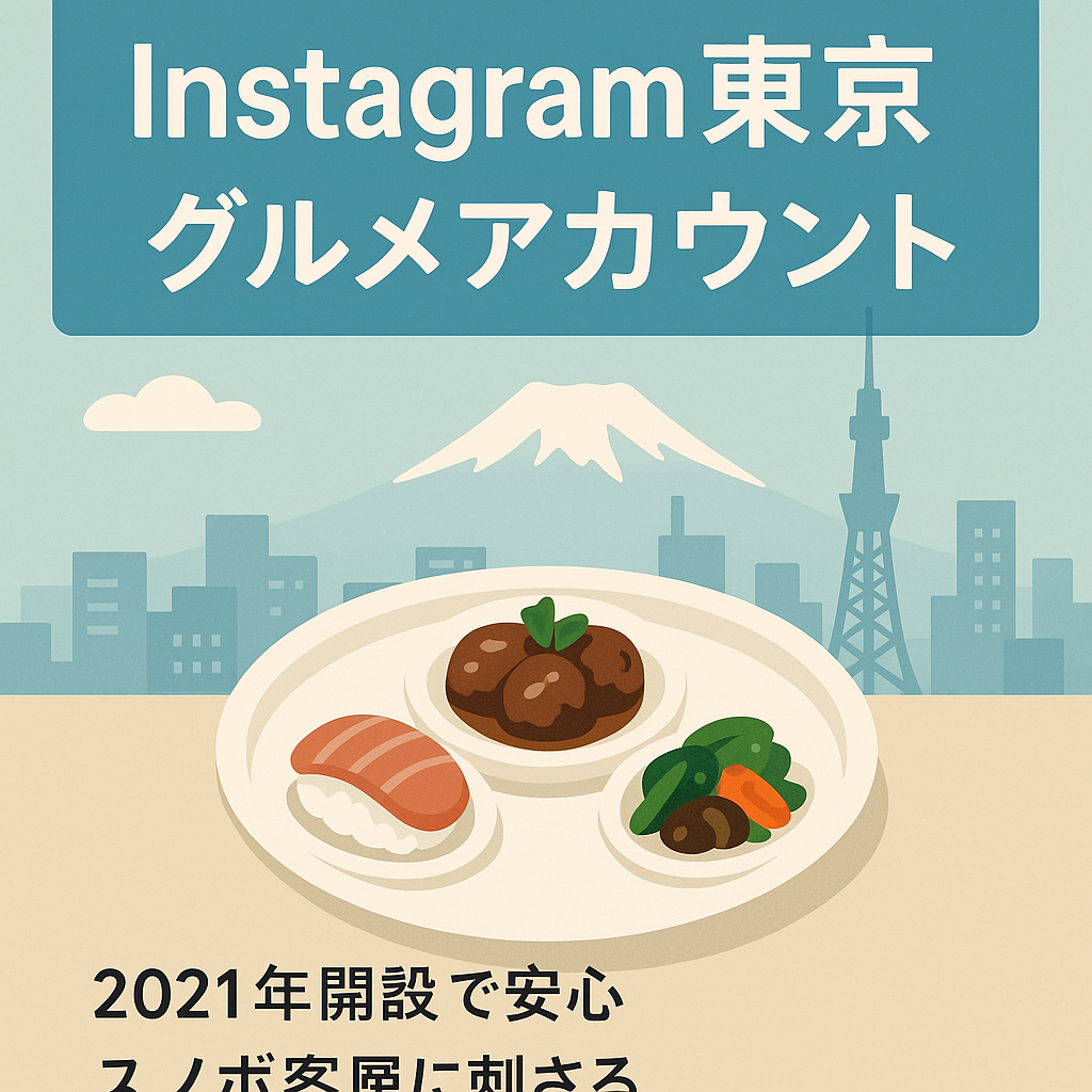 Instagram フォロワー1000人のグルメアカウント（東京中心）