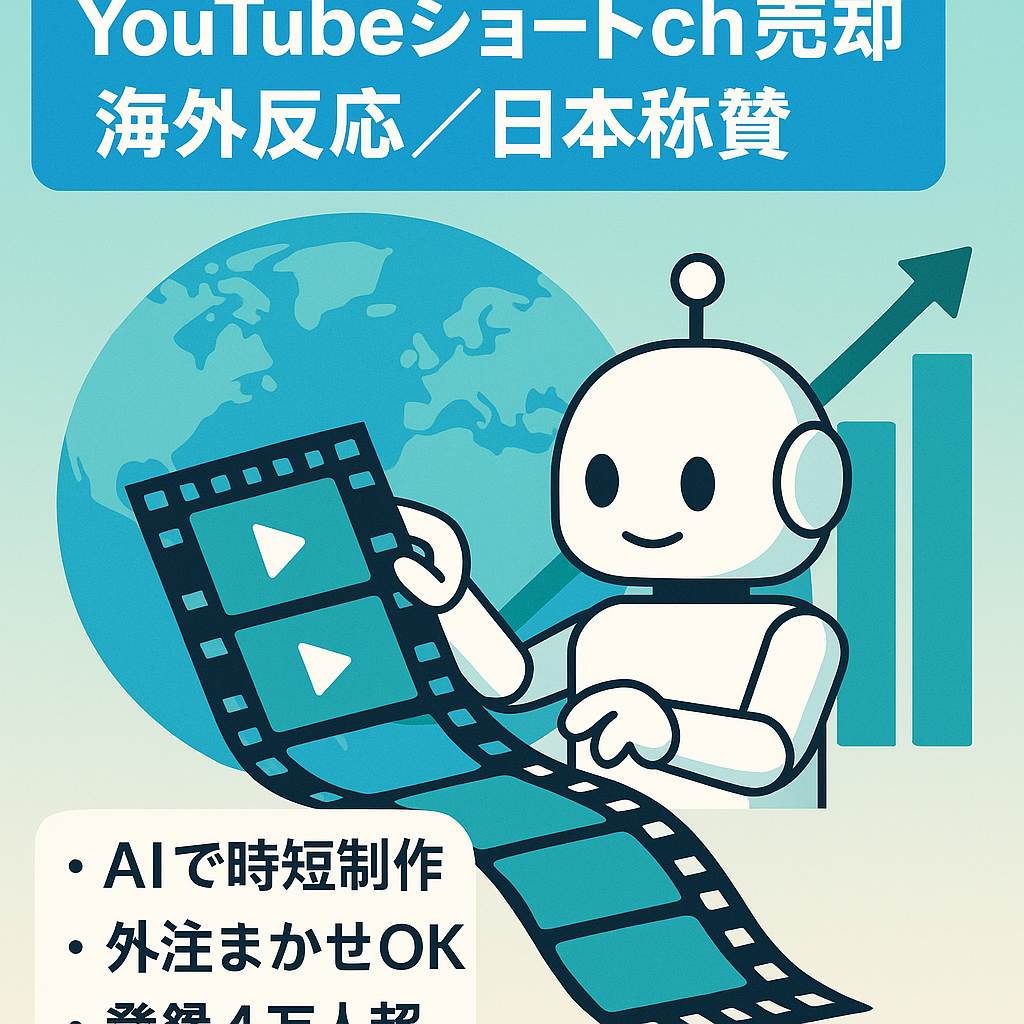 【属人性無し】AI時短可能！｜登録者4万人！総収益48万円↑｜今なお成長中｜海外の反応＆日本称賛系ショートch【スピード重視】