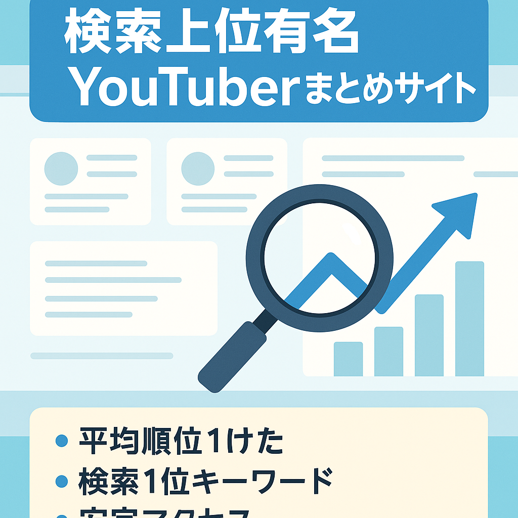 【検索上位クエリ有】有名YouTuberの情報まとめサイト