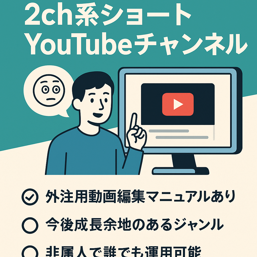 【登録者4000人超】非属人の2ch系ショートYouTubeチャンネル