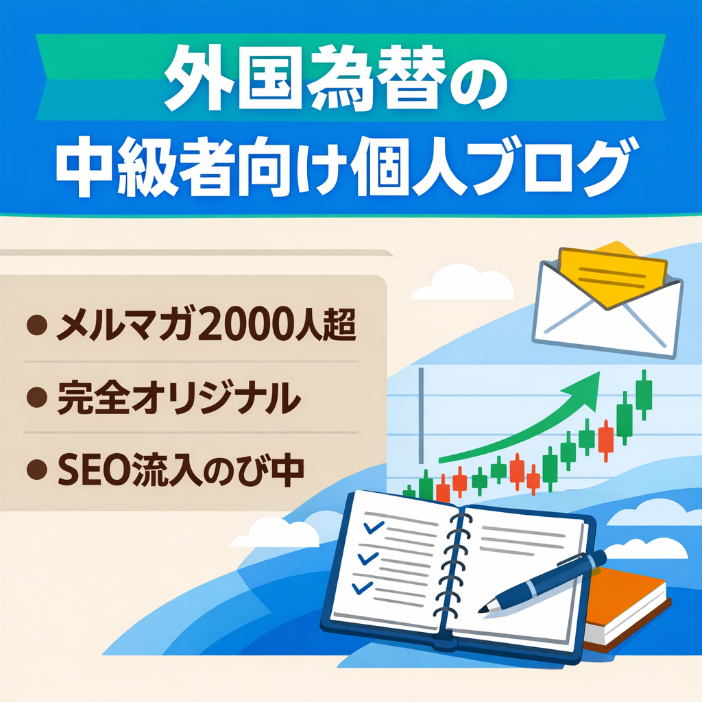 FXで結果を出す為の知識やテクニックを網羅した中級者をメイン対象にした個人ブログ