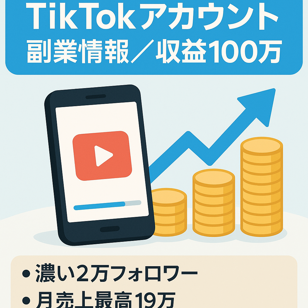 TikTokアカウント、総収益100万！フォロワー2万人弱の「ブログ・アフィリエイト・副業」特化アカウント