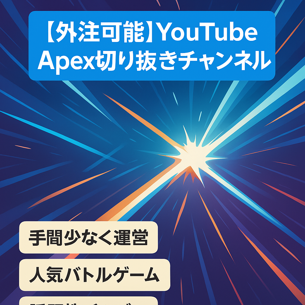 【外注可能】YouTube Apex切り抜きチャンネル