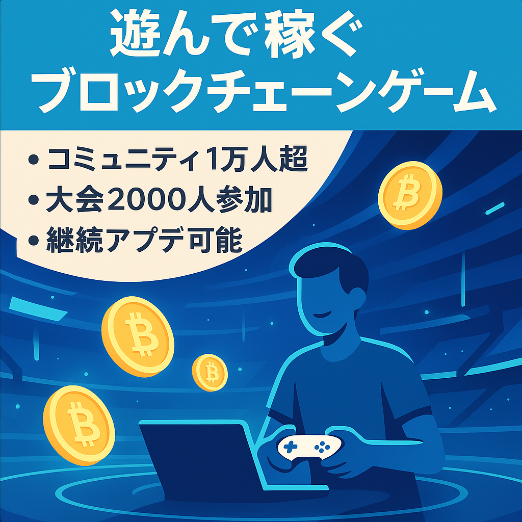 Play to Earn「遊んで稼ぐ」要素が備わったブロックチェーンゲーム
