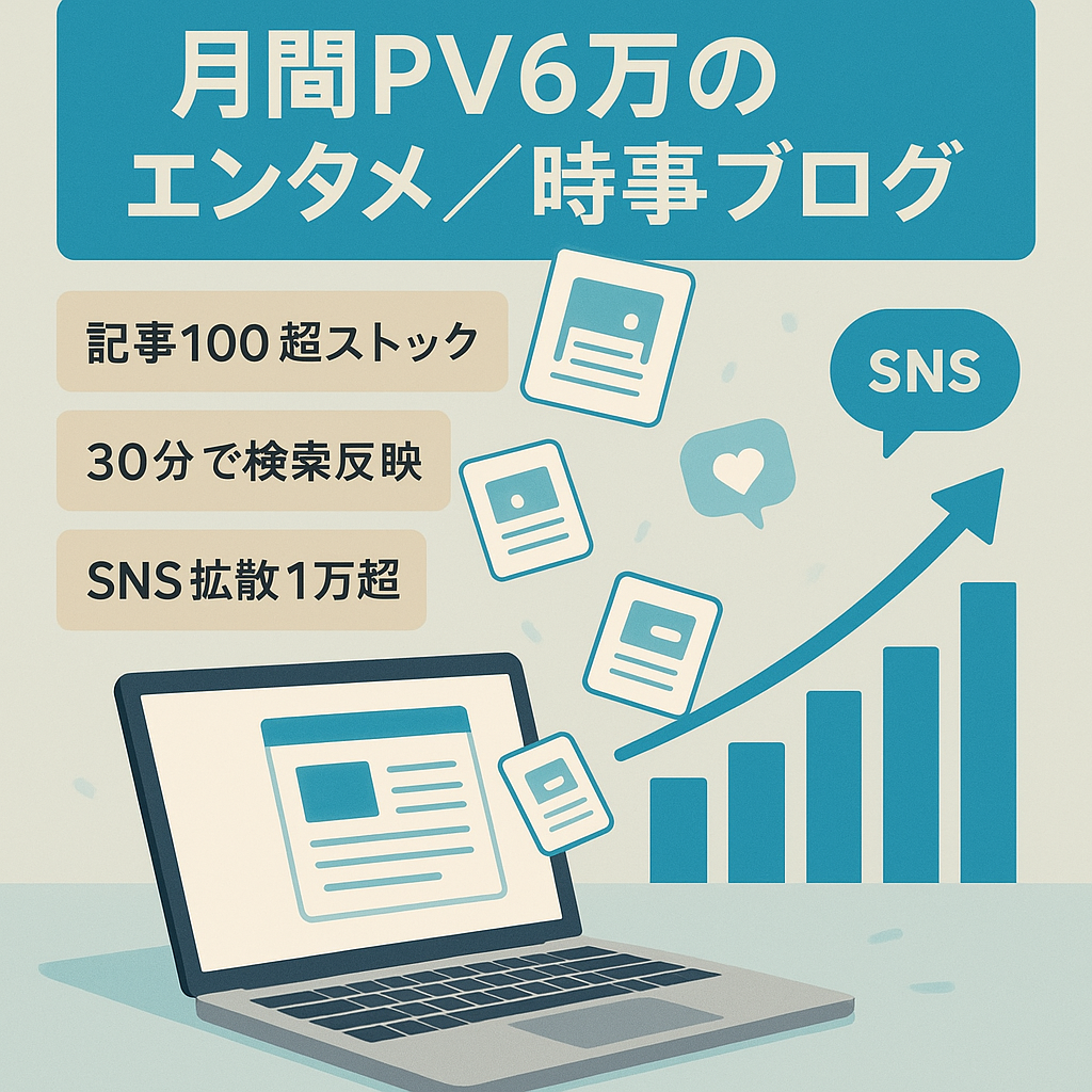 【1月PV約6万＆5か月で116記事】アドセンス通過済で伸びしろの多いエンタメ/時事系ブログ