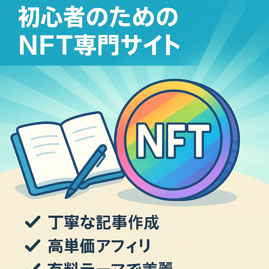 まだまだブルーオーシャン！初心者のための【NFT専門サイト】