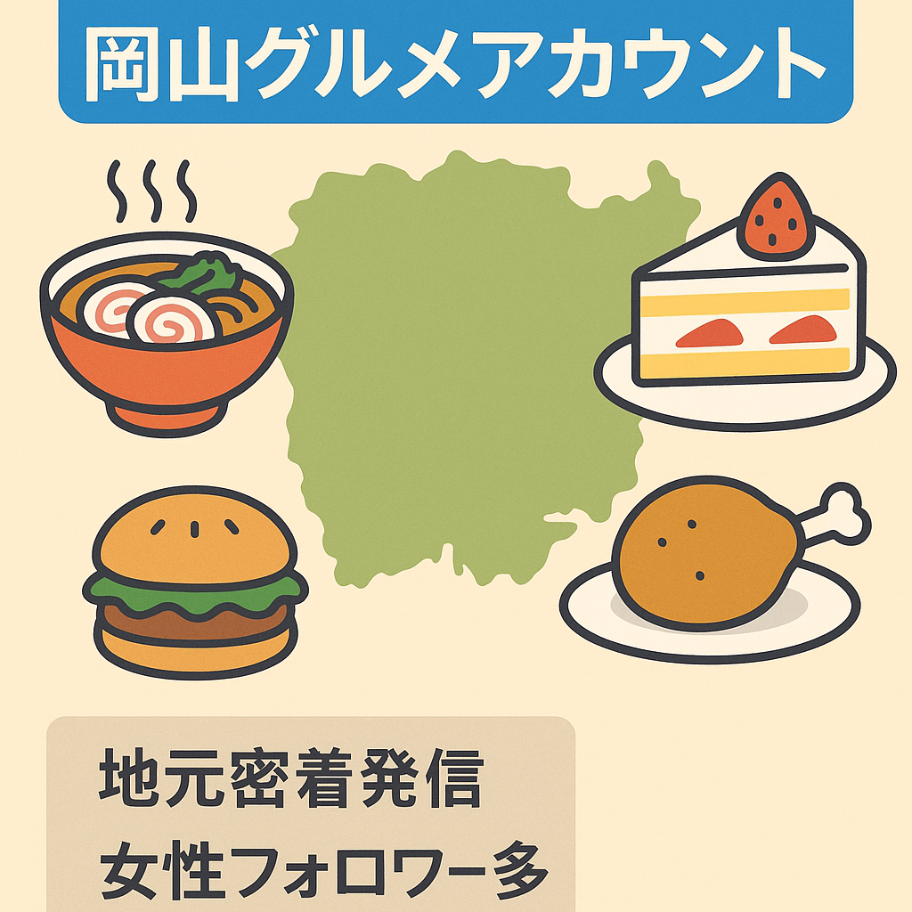 【18,000フォロワー岡山グルメアカウント】地域特化のアカウントです！