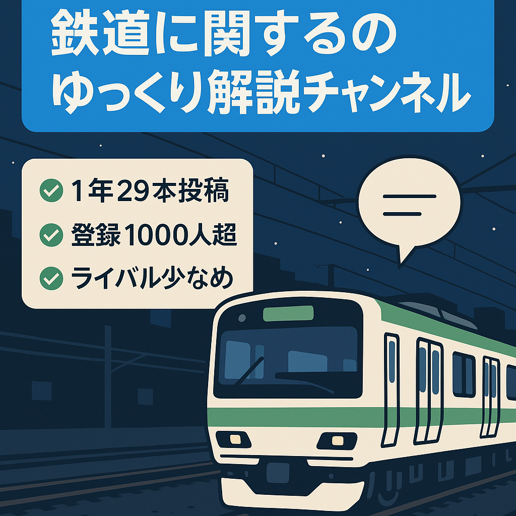 【収益化済み】鉄道に関するのゆっくり解説チャンネル！