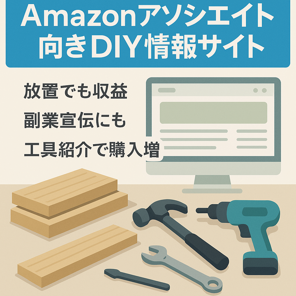 【Amazonアソシエイトで収益を伸ばしやすい】ＤＩＹ情報メディアサイト