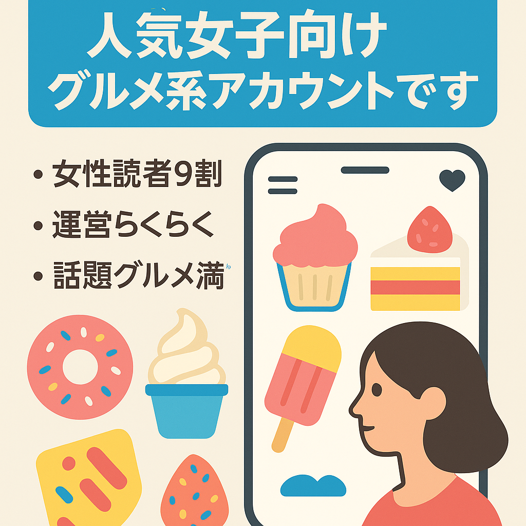 リポストメディア！人気女子向けグルメ系アカウントです