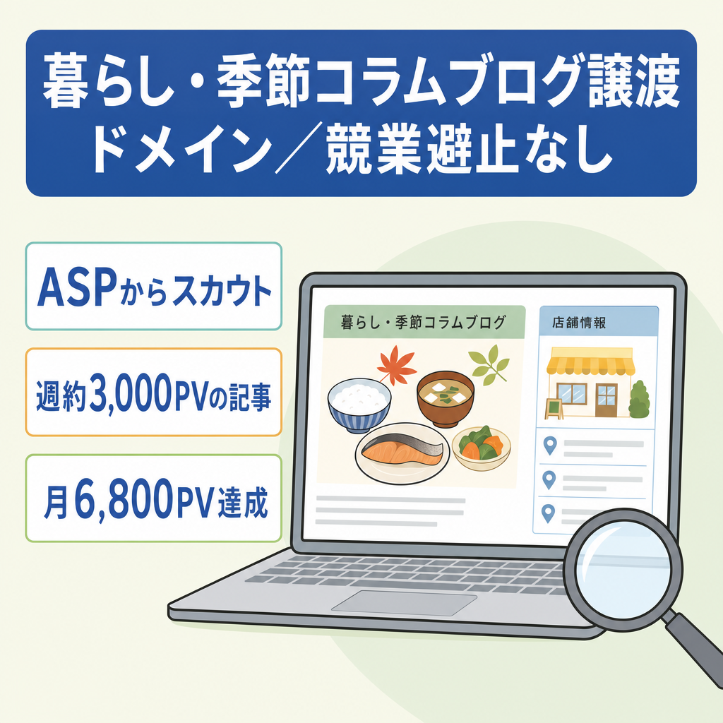 【最終値下げ】レントラックススカウト&他ブログで週約3000pv記事（2025.1月最終週から2月第1週）！暮らし・季節のオリジナルコラム集【ドメイン＆競業避止期間なし】