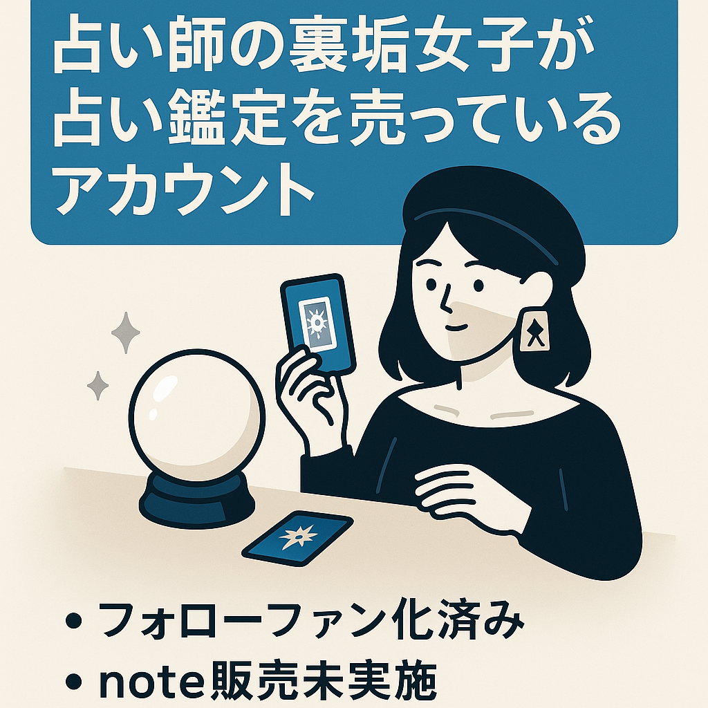 【X裏垢女子×占いアカウント】占い師の裏垢女子が占い鑑定を売っているアカウントとなります。