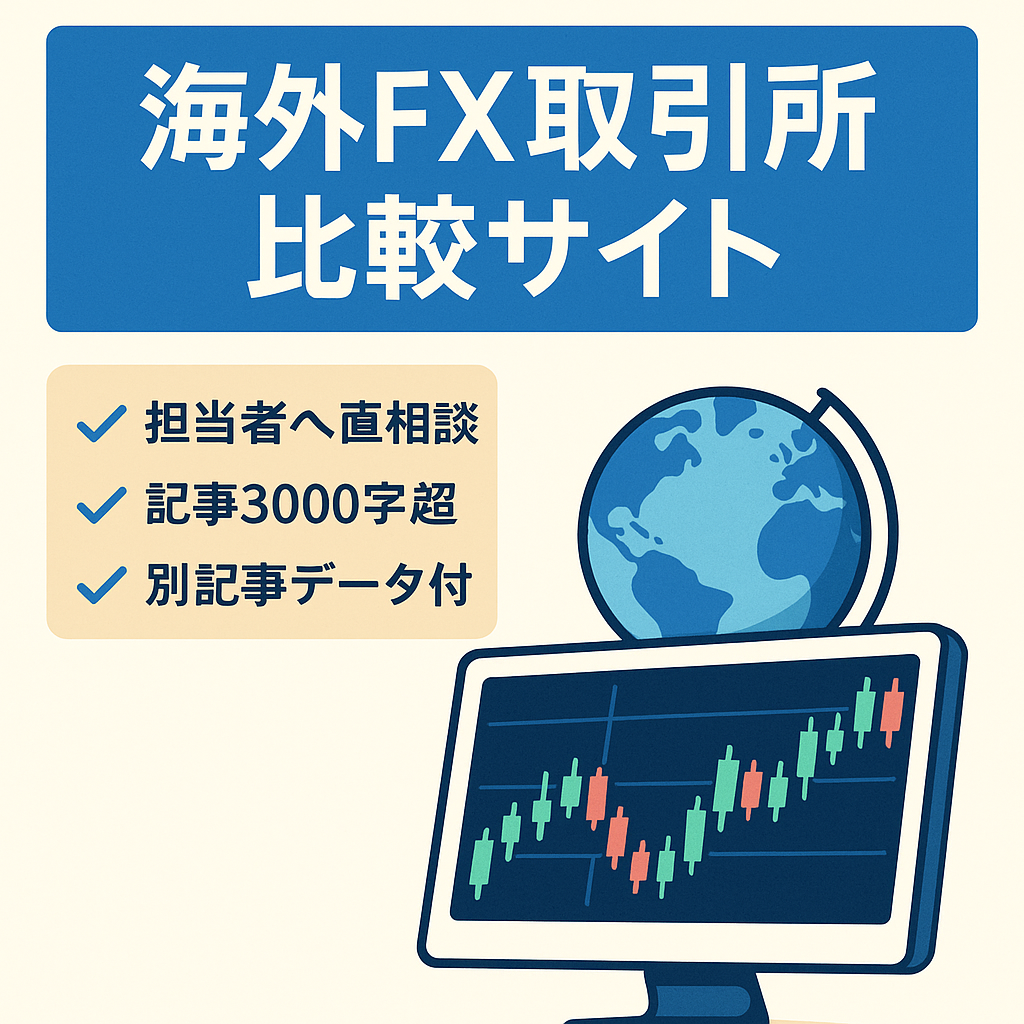 海外FX取引所比較サイト【2000文字以上×24記事(24取引所】